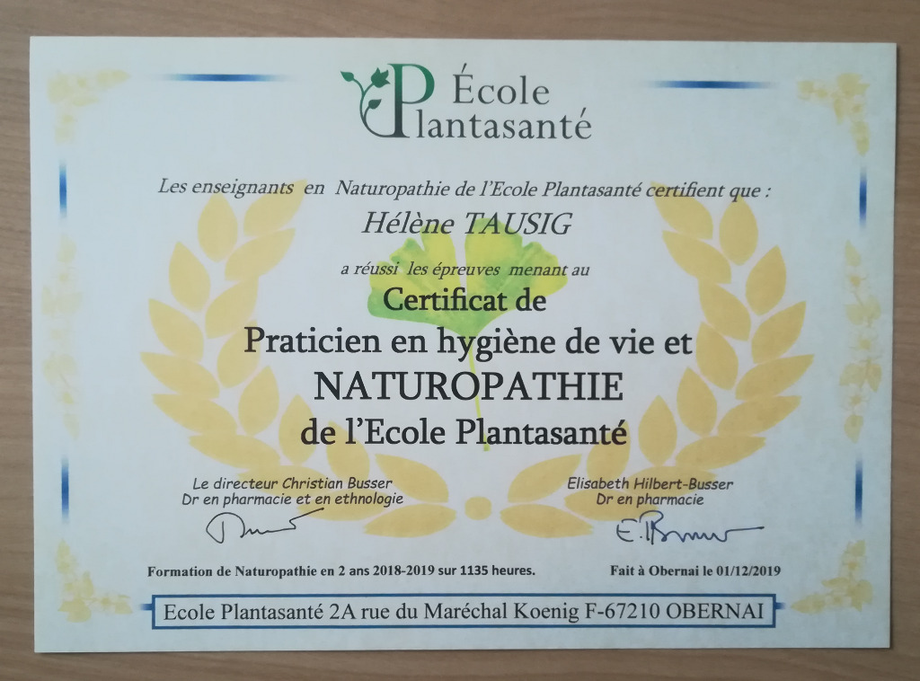 photo diplome Hélène Tausig