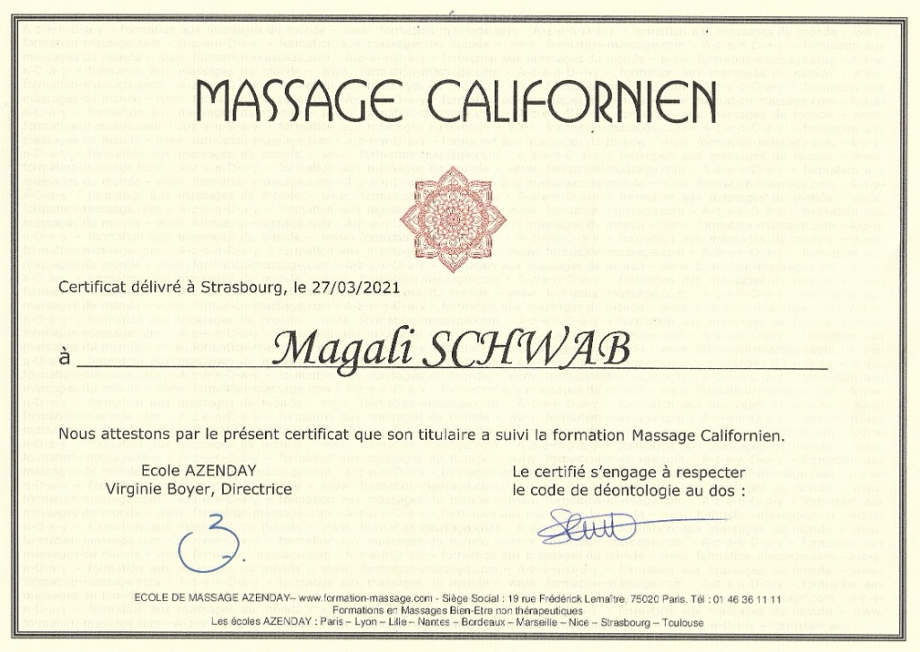 photo diplome Magali schwab