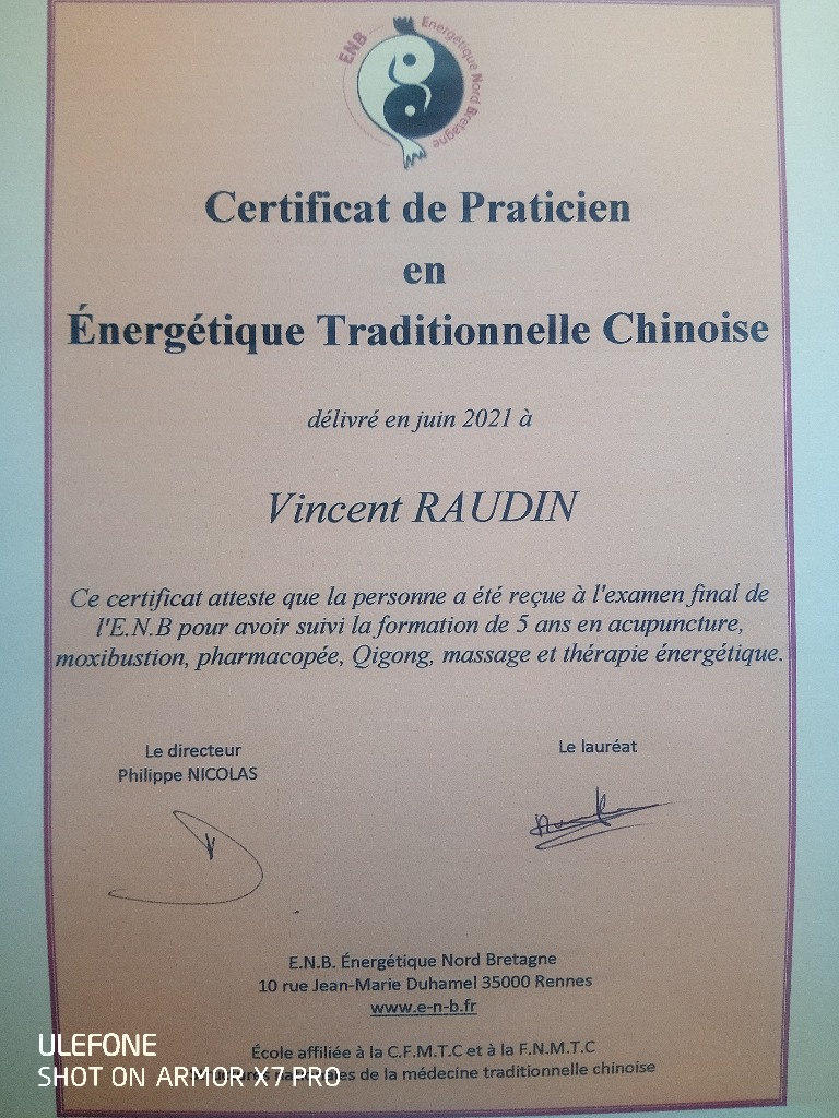 photo diplome Vincent raudin