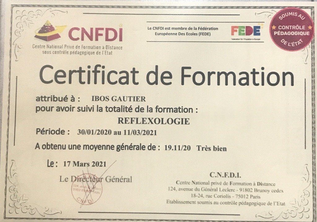 photo diplome Gautier IBOS