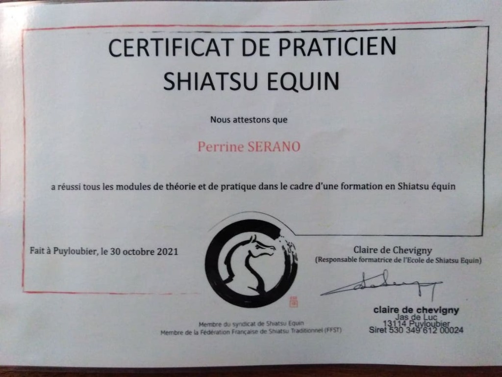 photo diplome Equi’n Equilibre