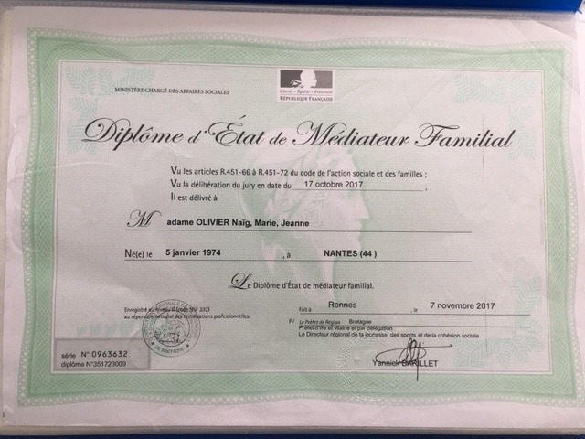 photo diplome Naïg BAUDRY