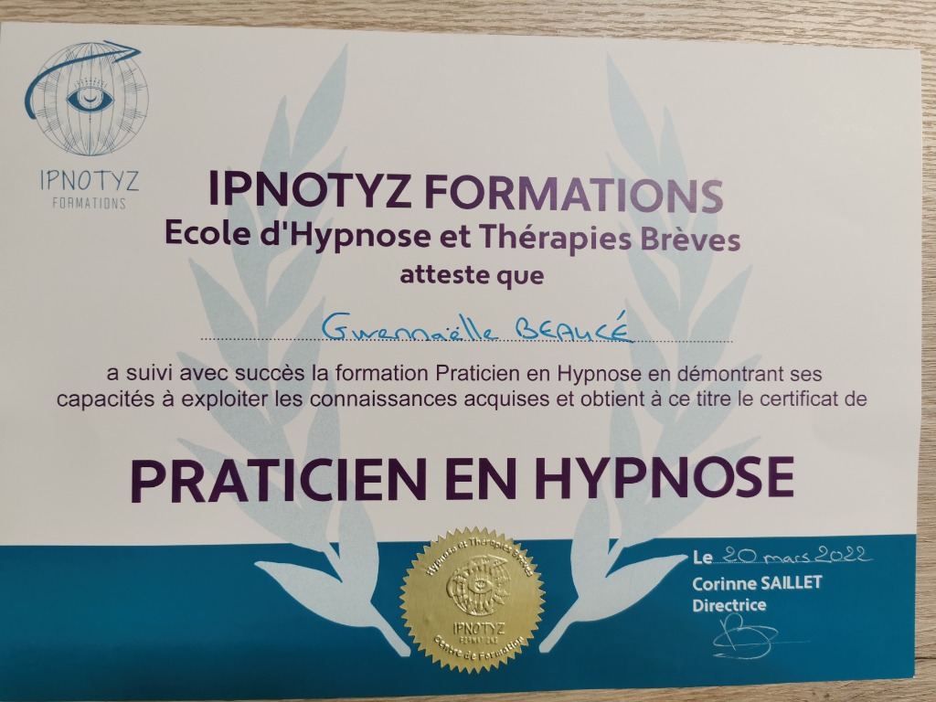 photo diplome Gwennaelle BEAUCE