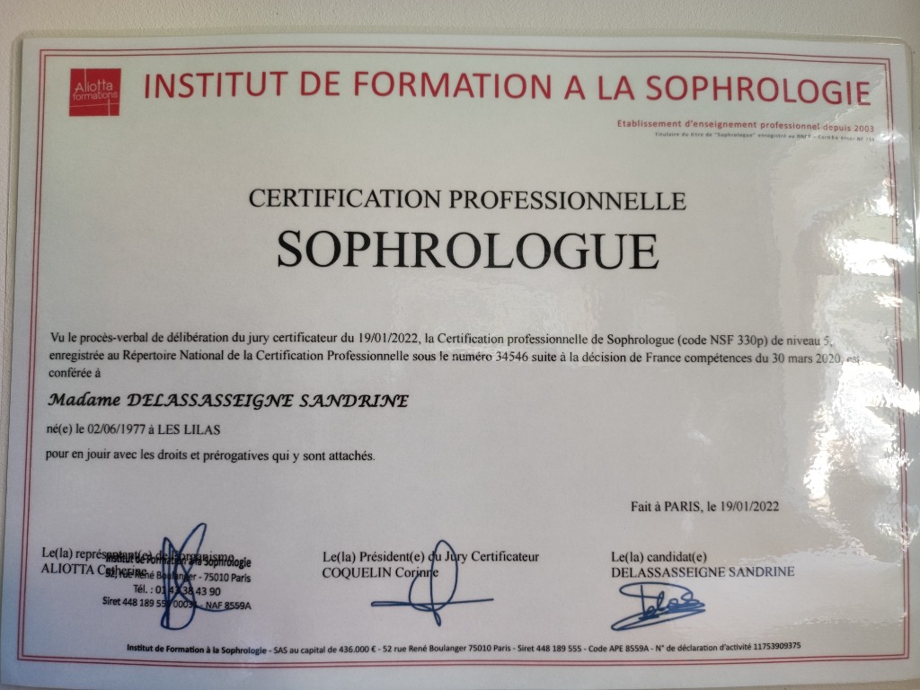 photo diplome De la Plume aux Sens 