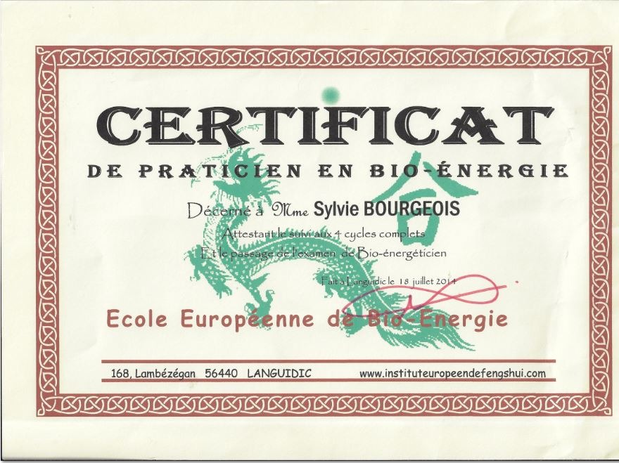 photo diplome Sylvie Bourgeois