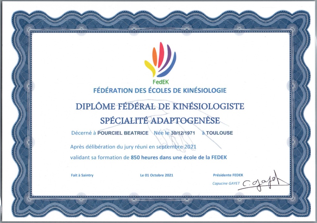 photo diplome Béatrice Pourciel