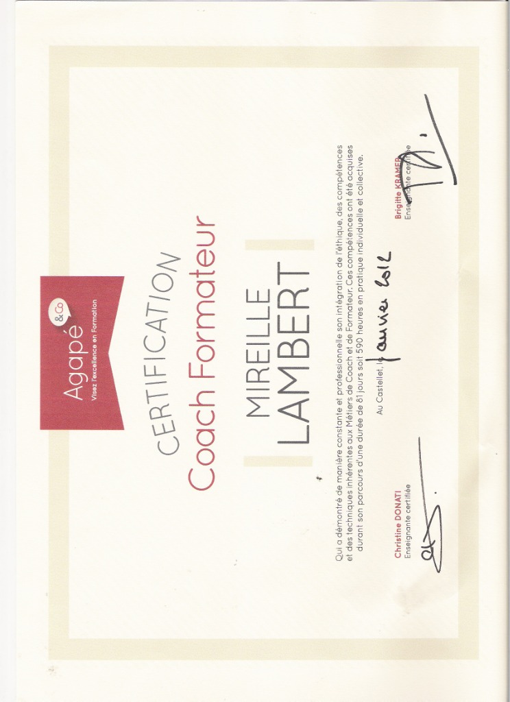 photo diplome Mireille Lambert