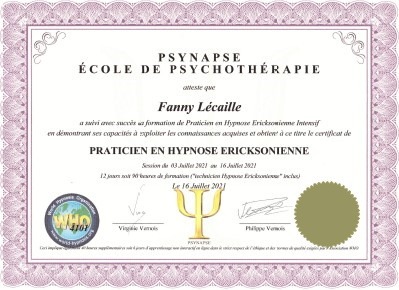 photo diplome Fanny Lécaille
