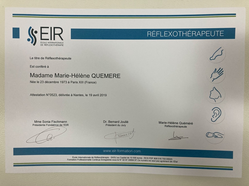 photo diplome Marie-Hélène Quéméré