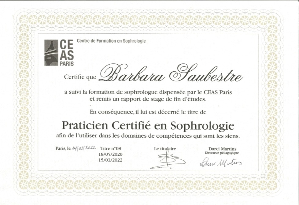 photo diplome Barbara Saubestre