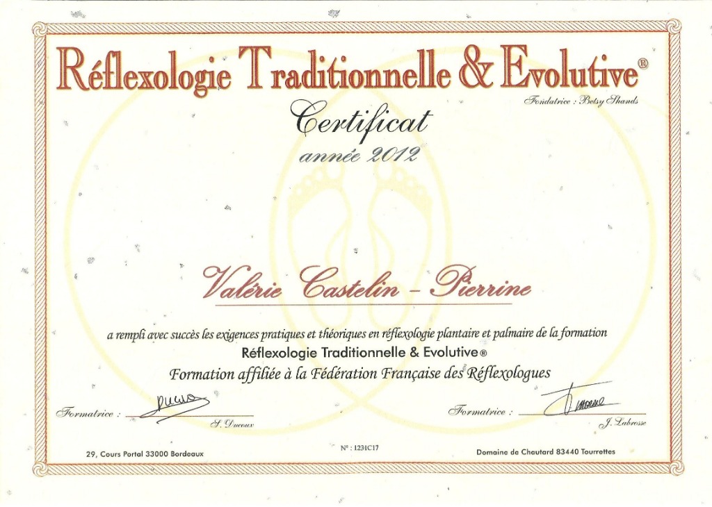 photo diplome CASTELIN PIERRINE Valérie
