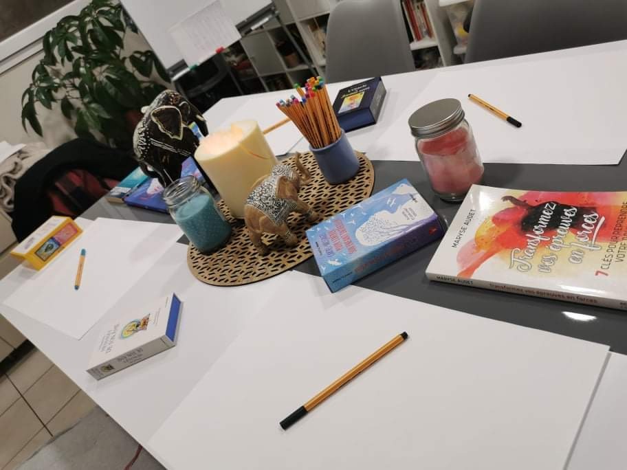 photo seance Linda Gacioui - Cabinet Être de Lumière 