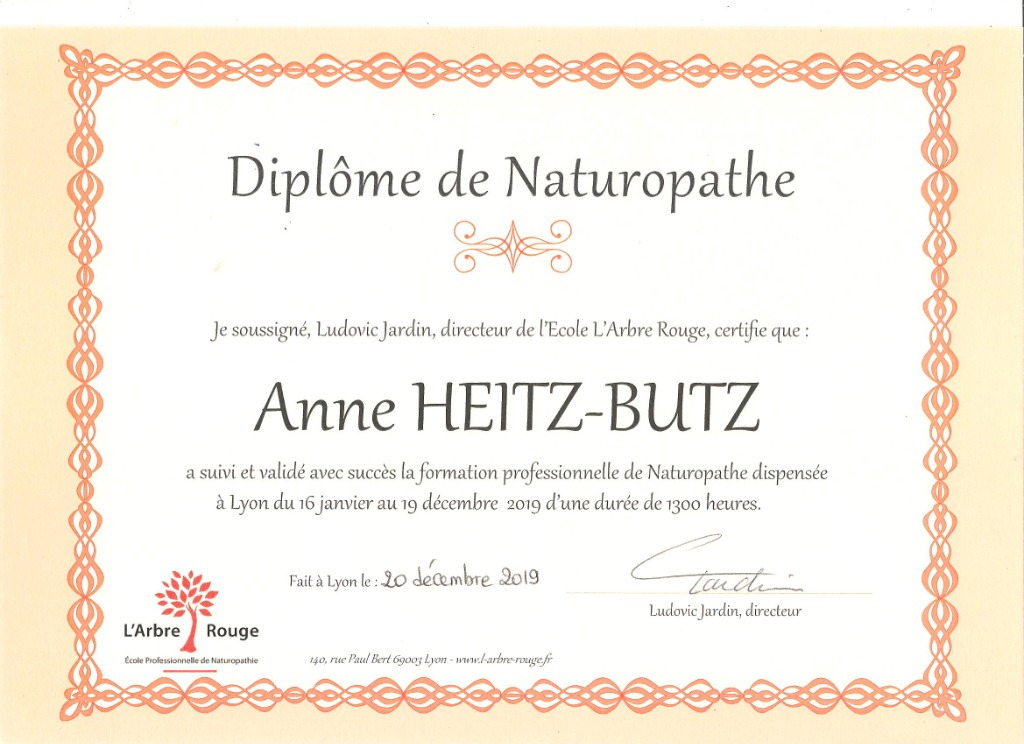 photo diplome Anne HEITZ-BUTZ