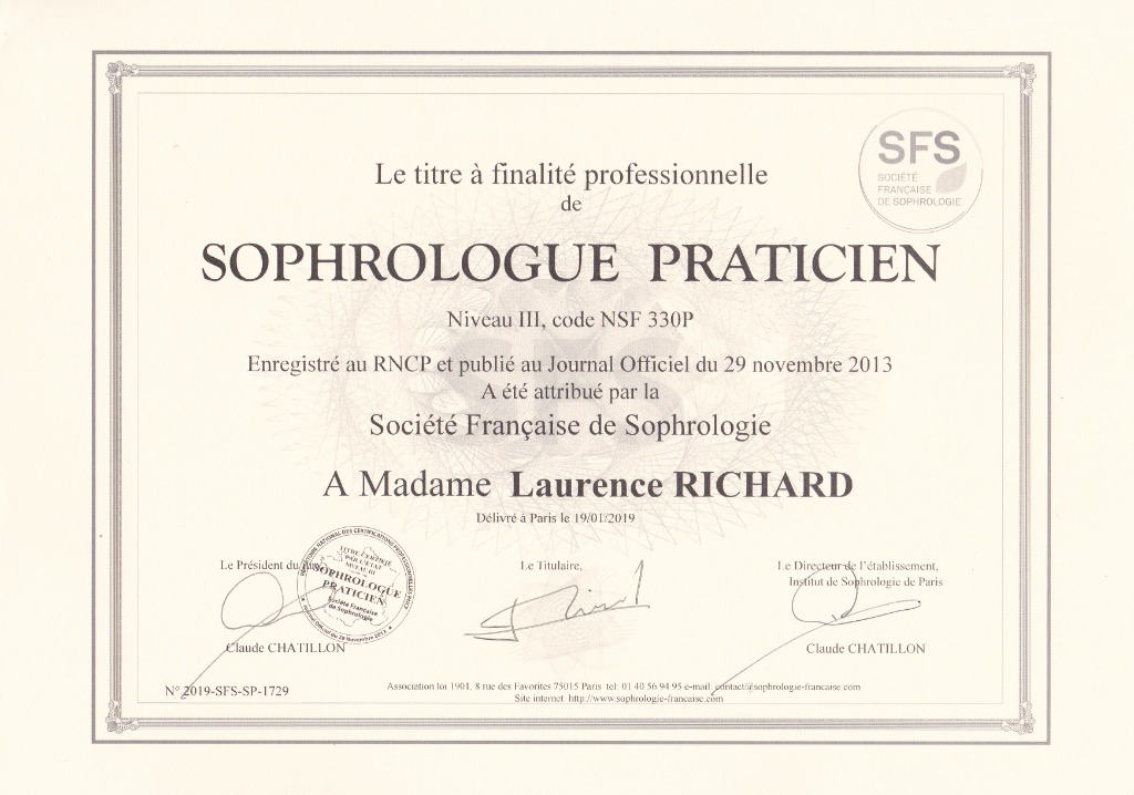 photo diplome Laurence Richard