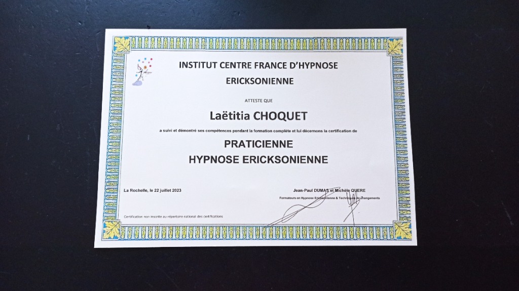 photo activite LAETITIA CHOQUET