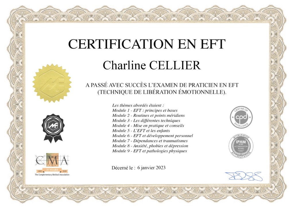 photo diplome CHARLINE Cellier