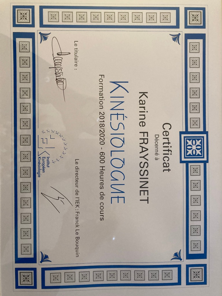 photo diplome Karine Frayssinet