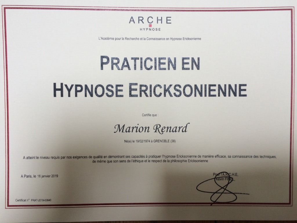 photo diplome Marion Renard