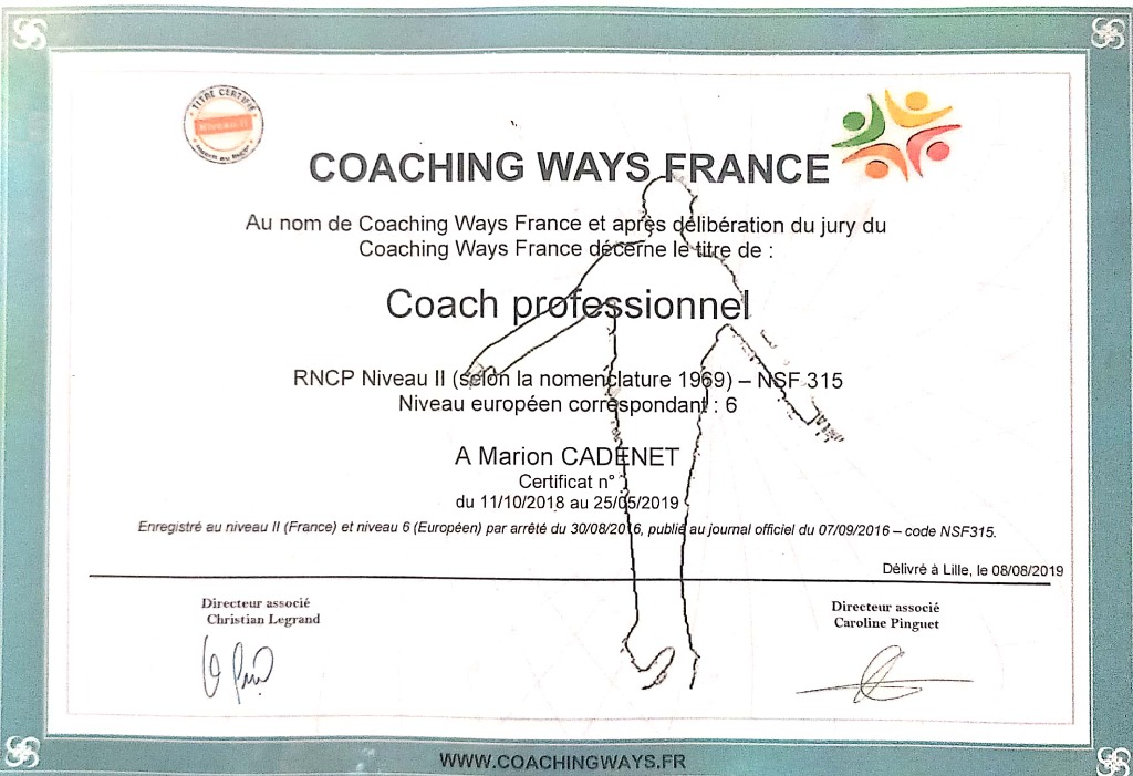 photo diplome Marion CADENET