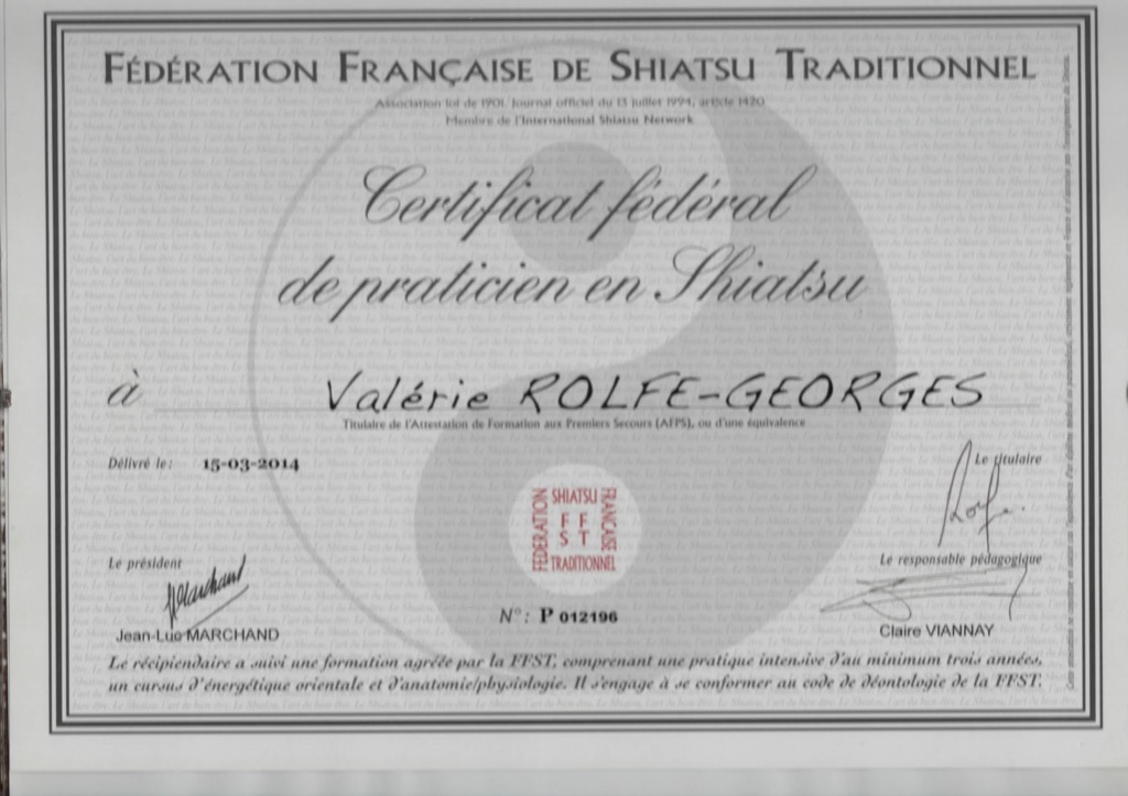 photo diplome Valérie Rolfe-Georges