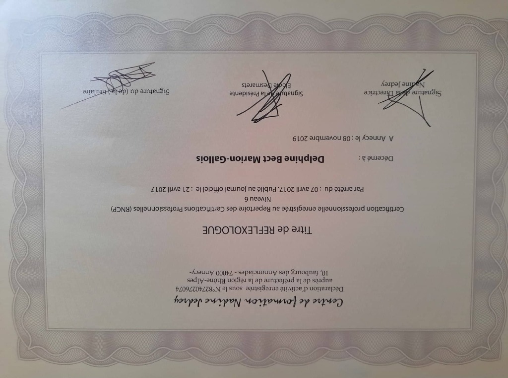 photo diplome Delphine Marion-Gallois