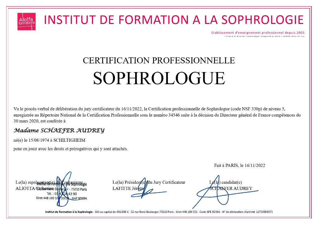 photo diplome Audrey Schaefer