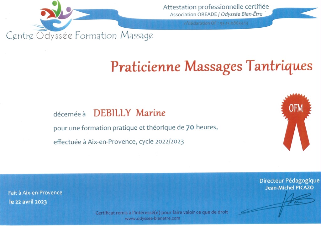 photo diplome Marine debilly