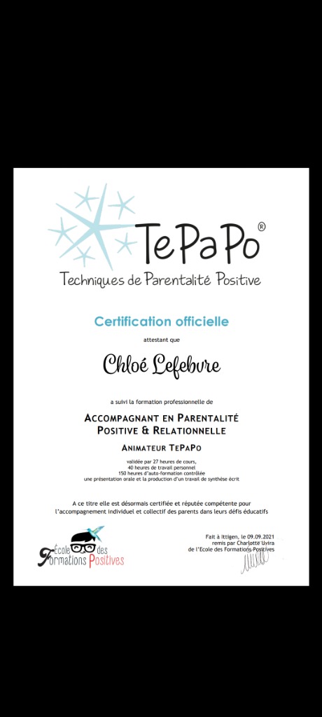 photo diplome Chloé Lefebvre Ségneré