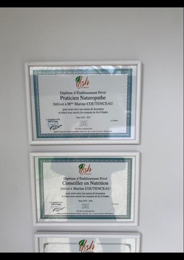 photo diplome Marine Coutenceau