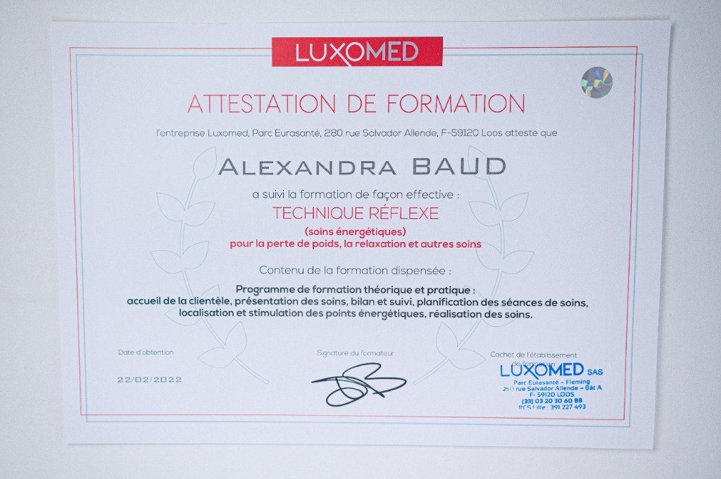 photo diplome L’instant Lotus