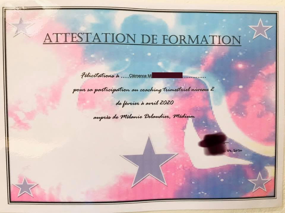 photo diplome Clémence Bien-Être