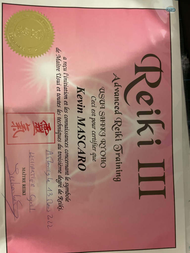 photo diplome Kevin Mascaro