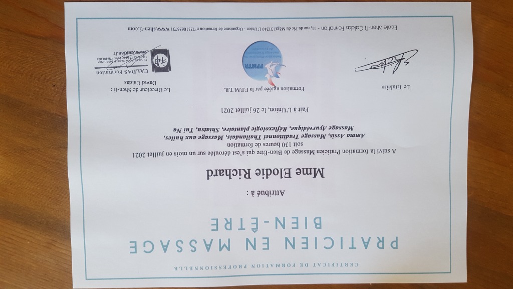 photo diplome Elodie RICHARD