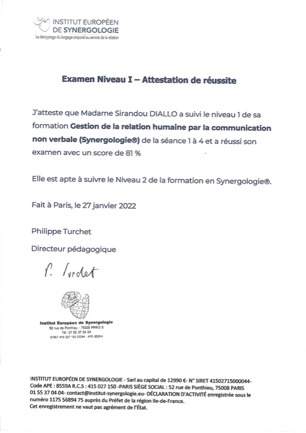 photo diplome EmotionSpaces