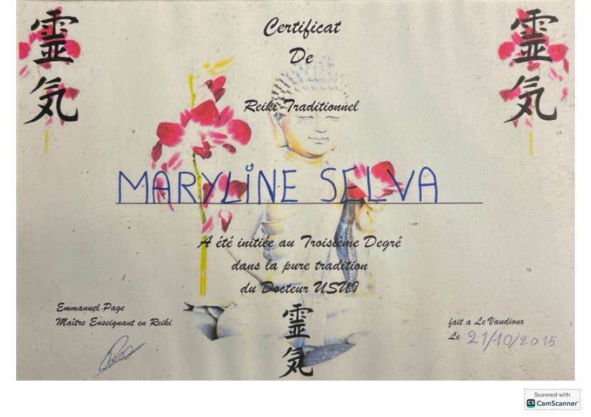 photo diplome MARYLINE SELVA