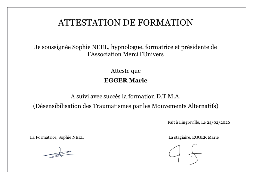 photo diplome Mary Natur’All