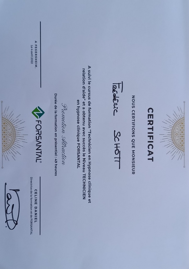 photo diplome Frédéric Schott