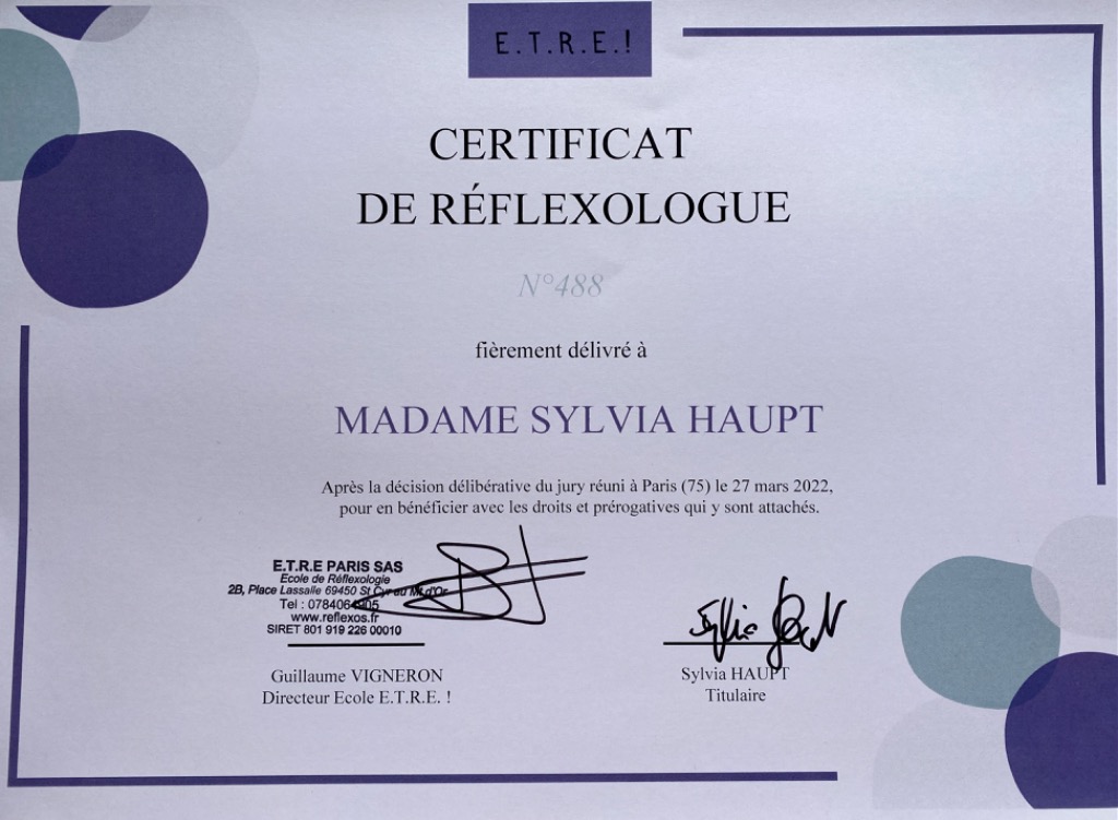 photo diplome Sylvia Haupt