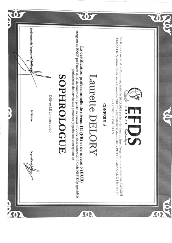 photo diplome Laurette DELORY