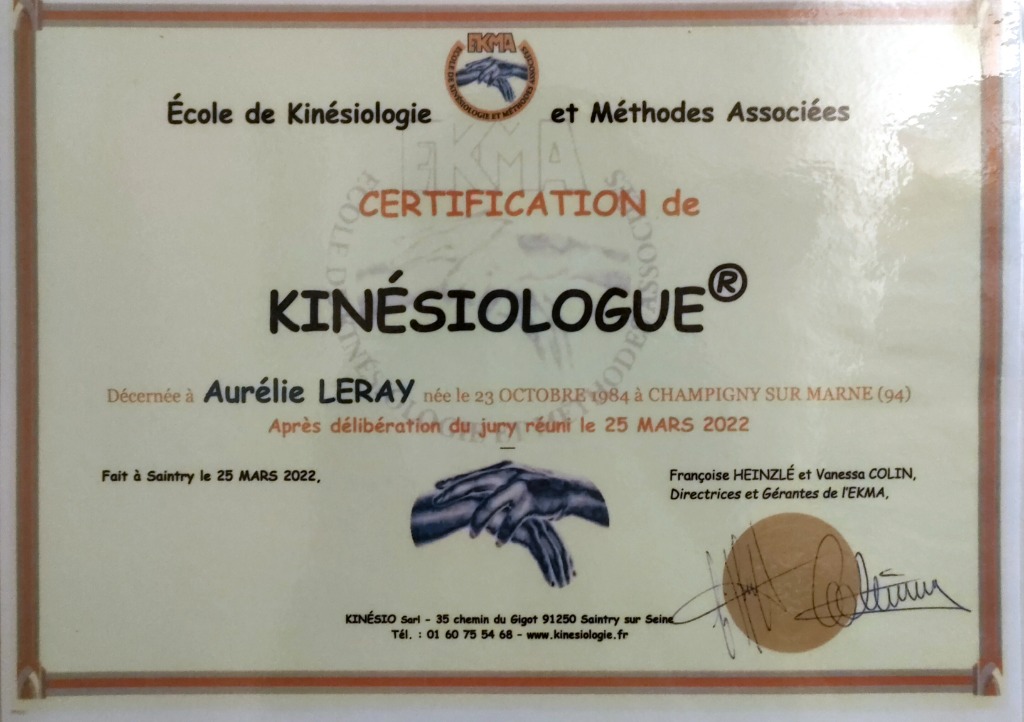 photo diplome Aurélie LERAY