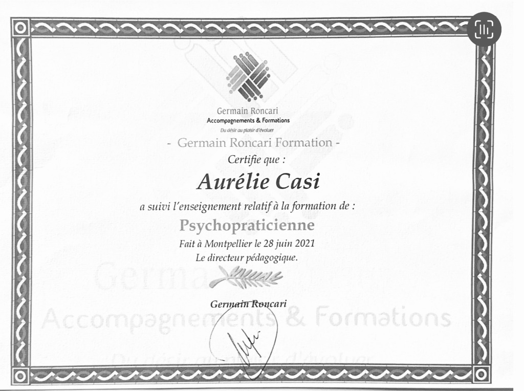 photo diplome Aurélie CASI