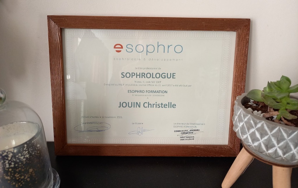 photo diplome Christelle Christelle Jouin