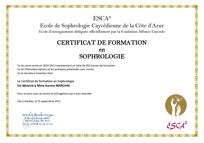 photo diplome En harmonie 