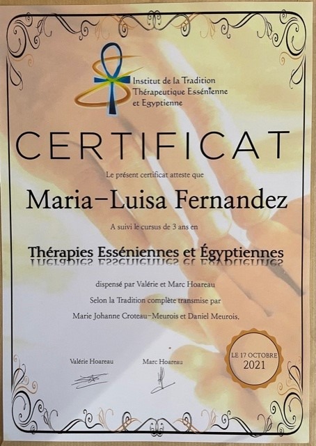 photo diplome LUISA FERNANDEZ DIEZ