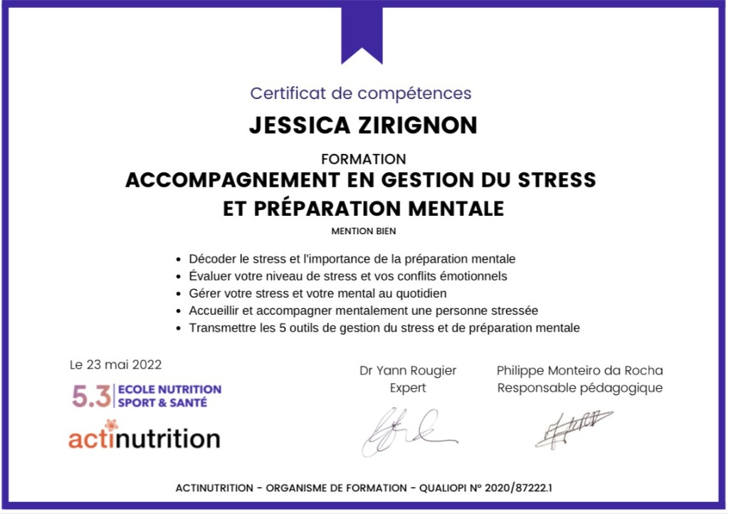 photo activite Jessica ZIRIGNON