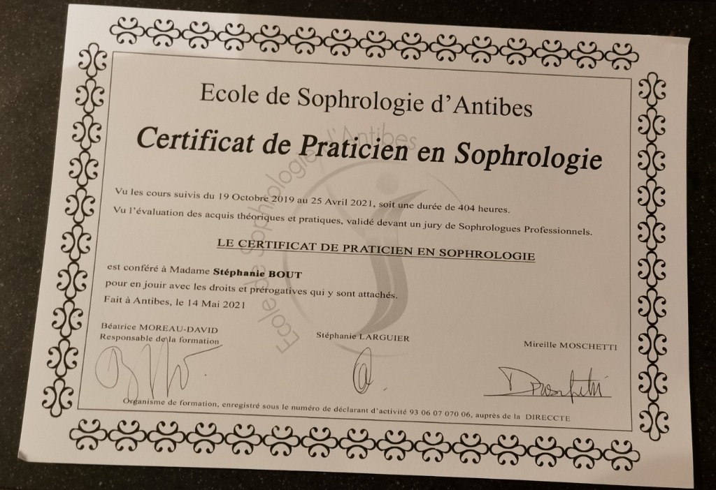 photo diplome Stephanie Bout