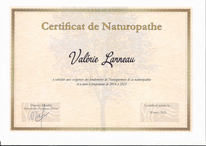 photo diplome Valérie LANNEAU