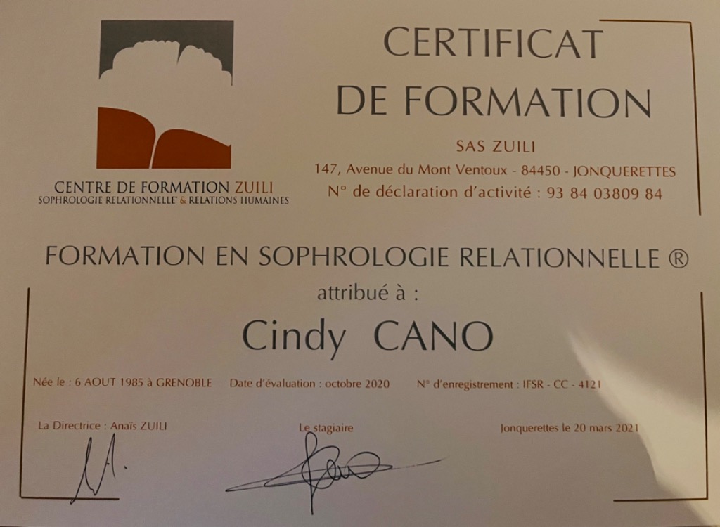 photo diplome Ofil du Soi 