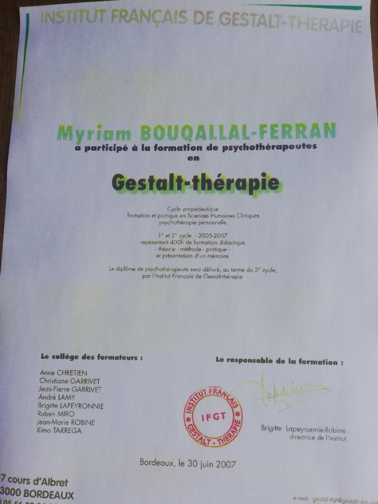 photo diplome Mbf Coaching - Coach des Profils Atypiques