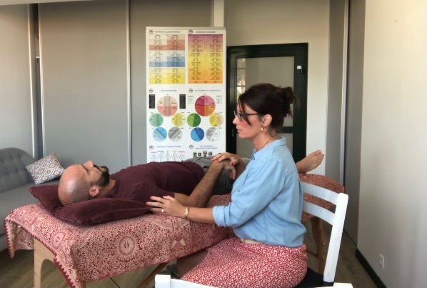 photo seance Sonia kinésiologie